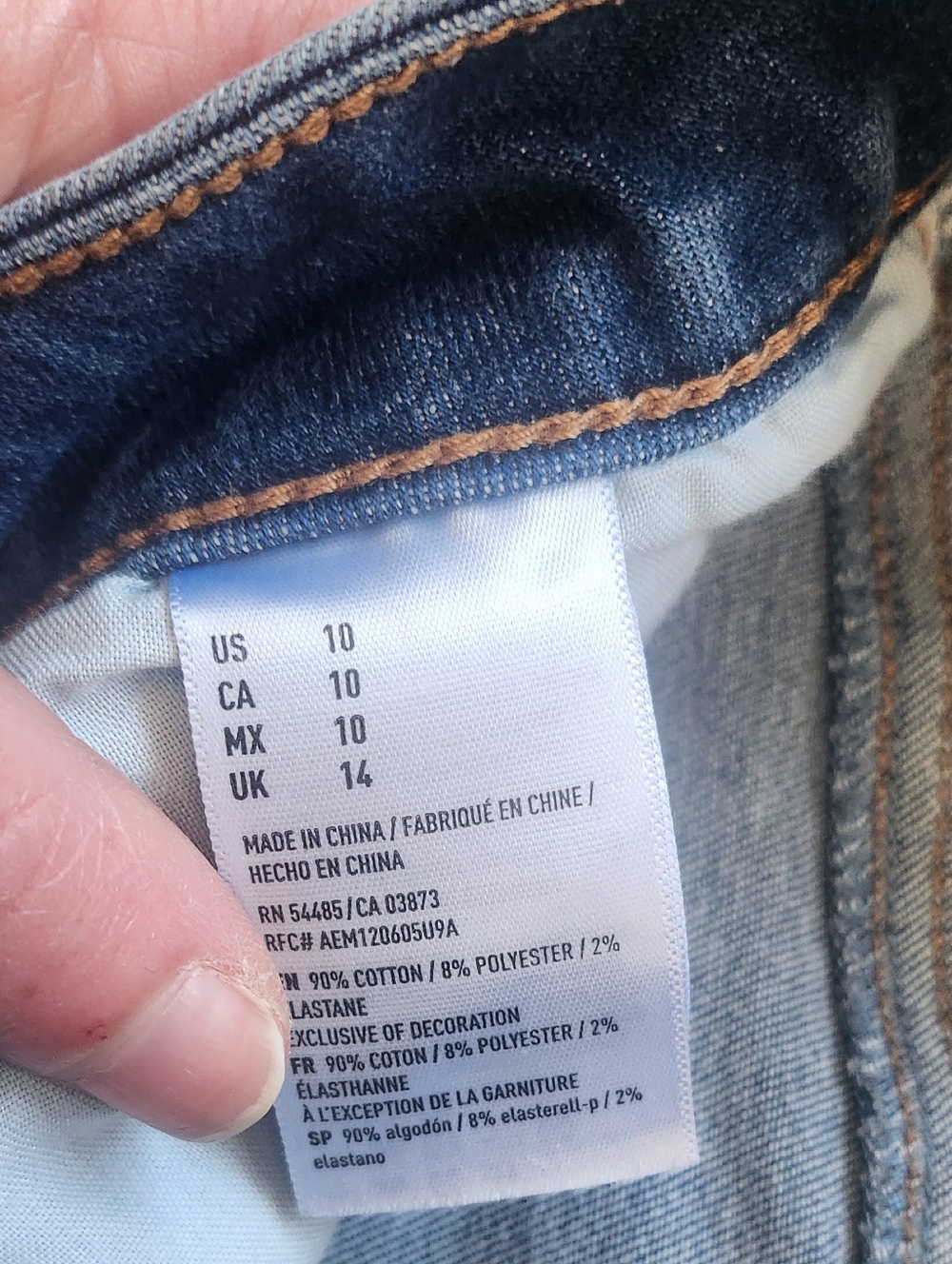 American Eagle Outfitters Blue Denim Cuffed Women's Shorts Size 10 - Picture 8 of 12